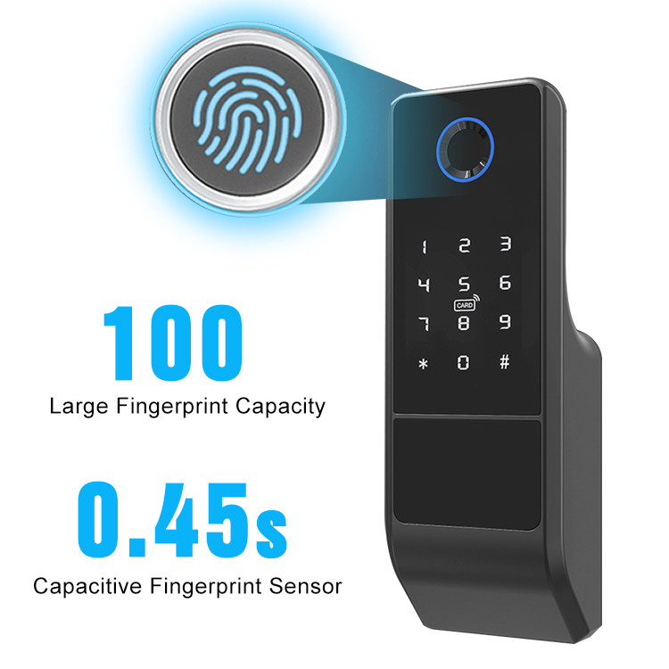 Het digitale App Wifi Biometrische Slot Tweezijdig Smart van de Vingerafdrukdeur