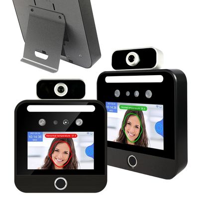 Web Gebaseerde Wolkensoftware van de de Erkenningstemperatuur van het 5 Duimgezicht van de de Passcanner van de EU Groene Gezichts de Erkenningsterminal