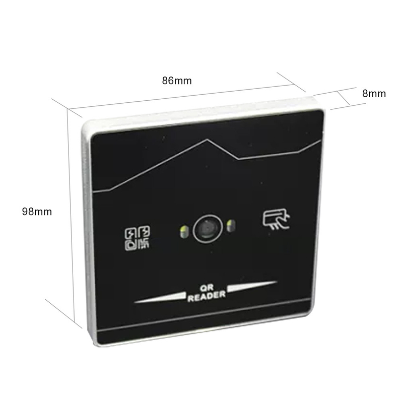 De aangemaakte Lezer Access Control Wiegand Proximity Card Reader van het glasqr code