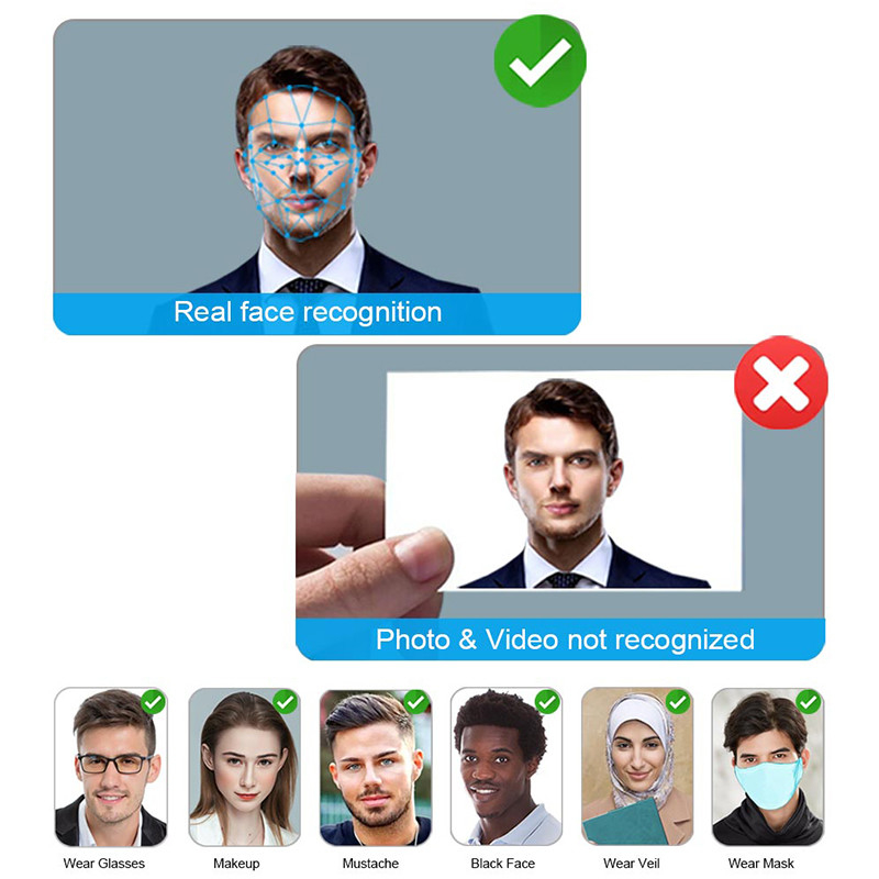 Biometrische personeelsbezoekmachine Wifi Cloud Software