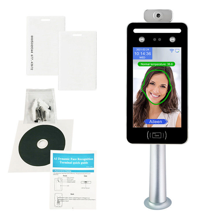 0.5M Face Recognition Time Meting van de Klok de Eind Thermische Temperatuur
