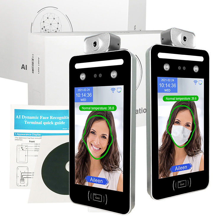 0.5M Face Recognition Time Meting van de Klok de Eind Thermische Temperatuur