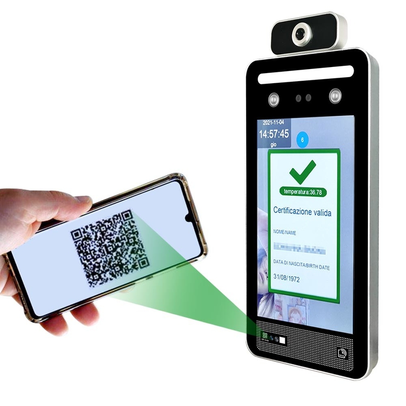 Opsporingswaaier 0.5m Groene de Passcanner van de EU 8 Duimips de Apparaten van de Gezichtserkenning