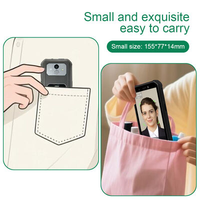 4G draagbare outdoor Android gezichtsherkenning machine voor medewerkers tijd aanwezigheid