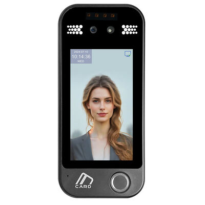 AI Dynamic Face Recognition Fingerprint Access Control Terminal IP65 Waterdicht Tijdtoegangsapparaat