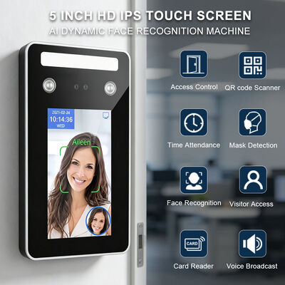 IP65 waterdicht gezichtsherkenning deur slot wachtwoord kaart aanwezigheid machine