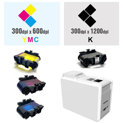 Dubbelzijdige Kaartprinter met Thermische Dye-Sublimatie en 300DPI Resolutie voor PVC ID-Kaartprinten