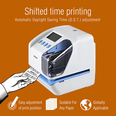 USB Flash Disk Tijdstempel Aanwezigheidsmachine Meertalige punchkaartklok met 2 lijndruk