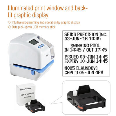 USB Flash Disk Tijdstempel Aanwezigheidsmachine Meertalige punchkaartklok met 2 lijndruk