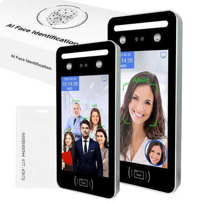 AI Zichtbaar Licht WDR Dynamisch de Toegangssysteem van de Gezichtserkenning 8 Duimtouch screen