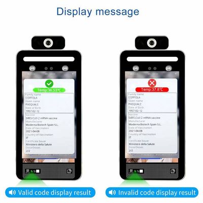 Van de het Gezondheidscertificaatcode van Italië van de het Gezichtserkenning van het de Temperatuursysteem Digitale Scaricare Groene de Passcanner van de EU