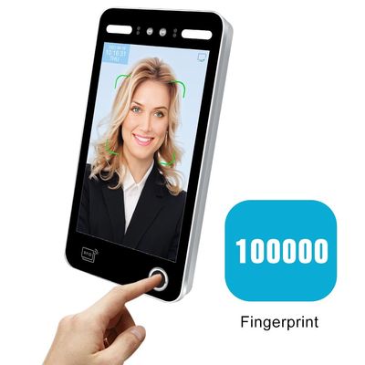 Web Biometrische Dynamische Gezichtslezer Smart Access Control 10,1 Duim Linux 3,1