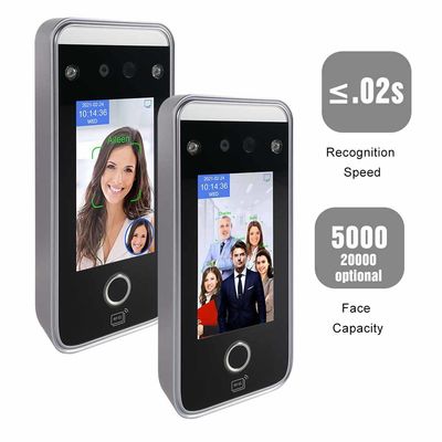 Lange van de de Opkomstmachine van de Tribune Biometrische Tijd de Kaartvingerafdruk RS485 van IC