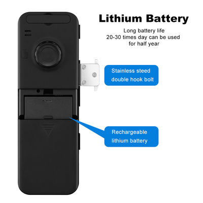 Aluminiumabs van het het Slotgezicht van Tuya het Slimme van de de Erkenningsvingerafdruk Slot van de het Glasdeur van Frameless