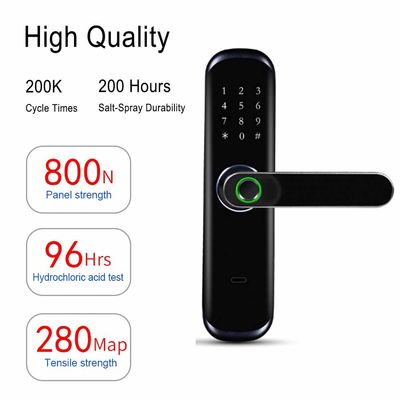 Het biometrische van het de Deurslot van Keyless van het Vingerafdruktoetsenbord Smart Home Tuya APP Wifi
